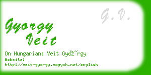 gyorgy veit business card